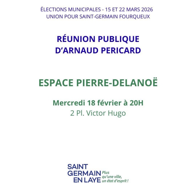Réunion publique de campagne Arnaud Péricard @ espace Pierre Delanoë